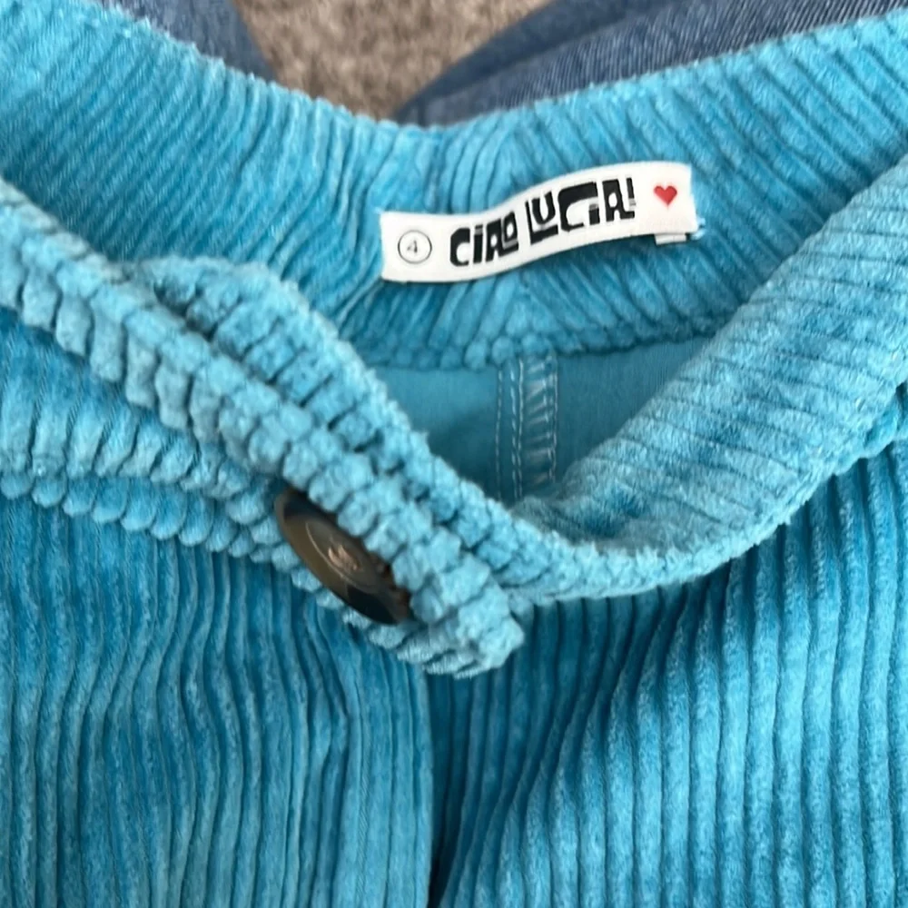 Ciao Lucia blue corduroy skirt size 4 - Picture 2 of 3